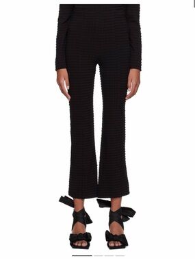 NWOT GANNI Black Cropped Trousers